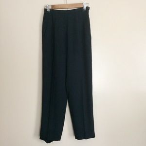 Petite Sophisticate Lined Black Dress Slacks